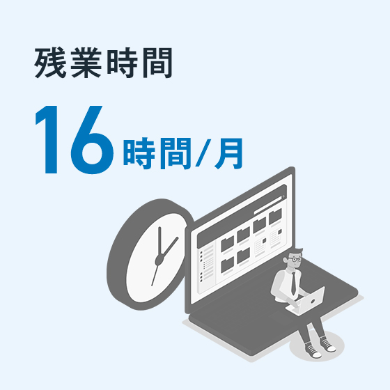 残業時間16時間/月